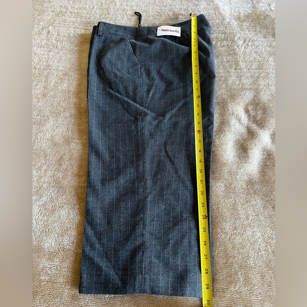 Alfani Ladies Charcoal Pinstripe Dress Pants Sz 12